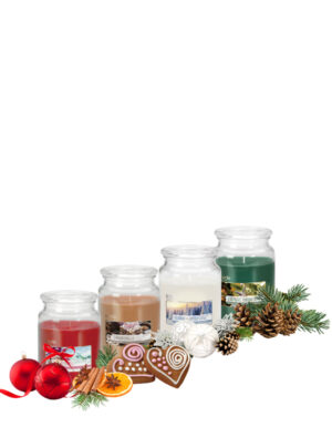 Julens doftljus i glas