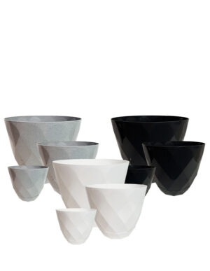 Självbevattningskruka i plast Ø 27 cm